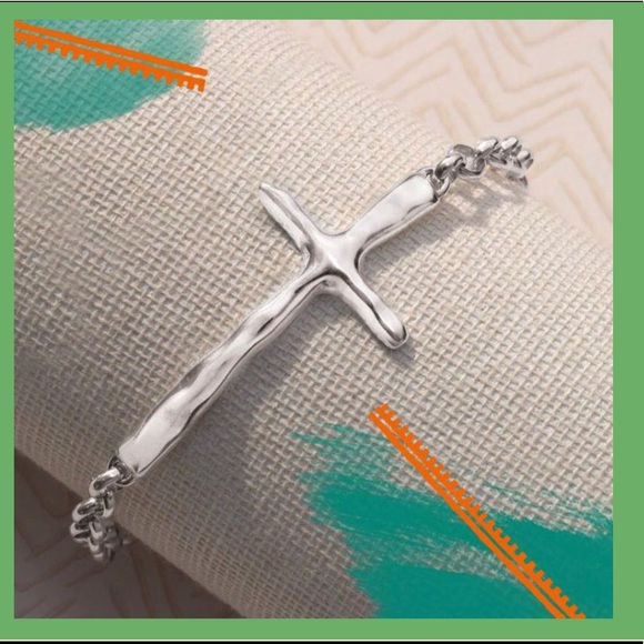 Silpada Cross ‘In Good Faith’ Sterling Silver bracelet BNIB - Picture 4 of 16